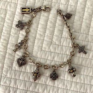 Brighton Eternity Cross Charm Bracelet